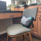heated shiatsu massage pillow on desk chair
